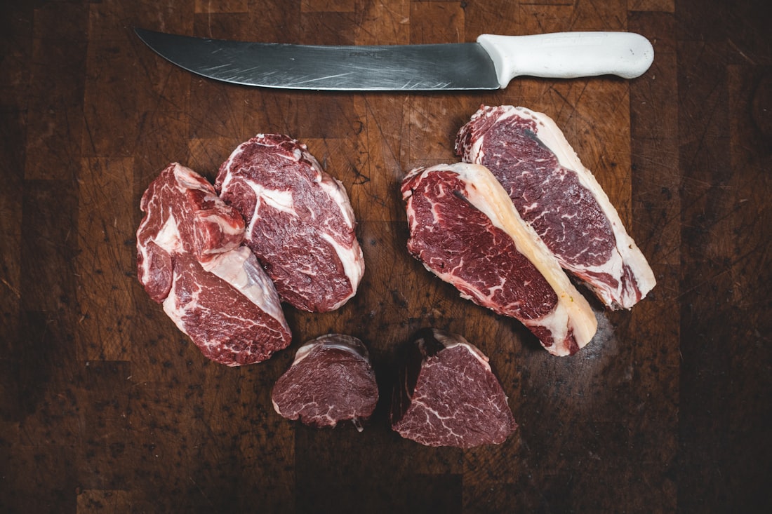 Pièces de bœuf préparées par la Boucherie Maison Lambert